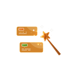 Magic wand organizing cards